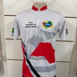 Camiseta personalizada em sublimação gola padre com ziper Dry fit Canoas