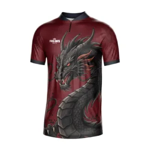 Camiseta personalizada em sublimação gola padre com ziper dryfit